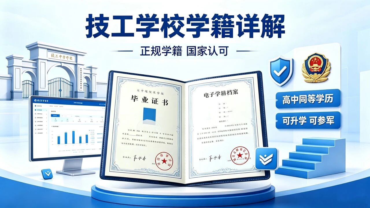 政策解读 | 技工学校学籍到底是什么？和中专学历一样吗？